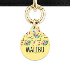 Pastel Summer Vibes Pet ID Tag