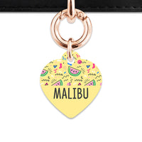 Bailey And Bone Pet ID Tag Pastel Summer Vibes Pet Tag