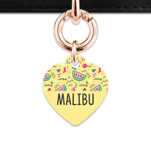 Bailey And Bone Pet ID Tag Pastel Summer Vibes Pet Tag