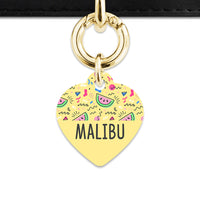 Bailey And Bone Pet ID Tag Pastel Summer Vibes Pet Tag