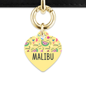 Bailey And Bone Pet ID Tag Pastel Summer Vibes Pet Tag