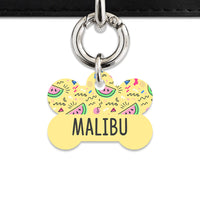 Bailey And Bone Pet ID Tag Pastel Summer Vibes Pet Tag