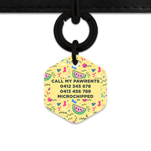 Bailey And Bone Pet ID Tag Pastel Summer Vibes Pet Tag