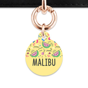 Bailey And Bone Pet ID Tag Pastel Summer Vibes Pet Tag