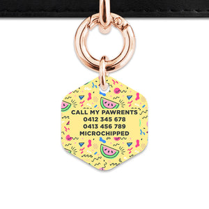 Bailey And Bone Pet ID Tag Pastel Summer Vibes Pet Tag