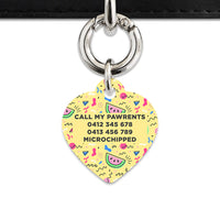 Bailey And Bone Pet ID Tag Pastel Summer Vibes Pet Tag