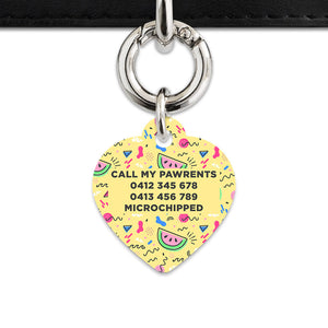 Bailey And Bone Pet ID Tag Pastel Summer Vibes Pet Tag