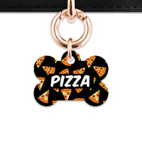 Bailey And Bone Pet ID Tag Pizza Pattern Pet Tag