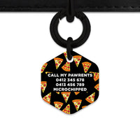 Bailey And Bone Pet ID Tag Pizza Pattern Pet Tag