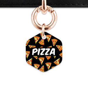 Bailey And Bone Pet ID Tag Pizza Pattern Pet Tag
