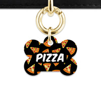 Bailey And Bone Pet ID Tag Pizza Pattern Pet Tag