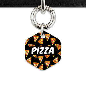 Bailey And Bone Pet ID Tag Pizza Pattern Pet Tag