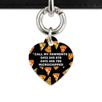 Bailey And Bone Pet ID Tag Pizza Pattern Pet Tag