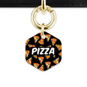 Bailey And Bone Pet ID Tag Pizza Pattern Pet Tag