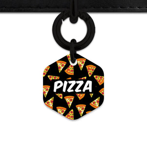 Bailey And Bone Pet ID Tag Pizza Pattern Pet Tag