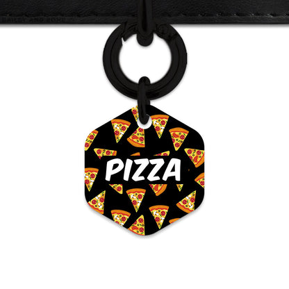 Bailey And Bone Pet ID Tag Pizza Pattern Pet Tag