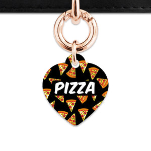 Bailey And Bone Pet ID Tag Pizza Pattern Pet Tag