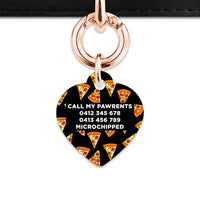 Bailey And Bone Pet ID Tag Pizza Pattern Pet Tag