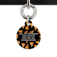 Bailey And Bone Pet ID Tag Pizza Pattern Pet Tag