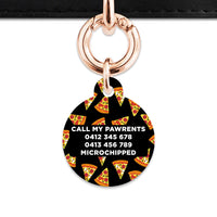 Bailey And Bone Pet ID Tag Pizza Pattern Pet Tag