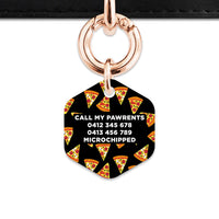 Bailey And Bone Pet ID Tag Pizza Pattern Pet Tag