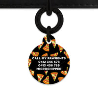 Bailey And Bone Pet ID Tag Pizza Pattern Pet Tag