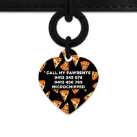 Bailey And Bone Pet ID Tag Pizza Pattern Pet Tag
