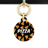 Bailey And Bone Pet ID Tag Pizza Pattern Pet Tag