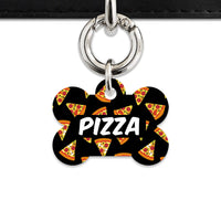 Bailey And Bone Pet ID Tag Pizza Pattern Pet Tag