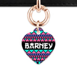 Bailey And Bone Pet ID Tag Retro Shapes Pattern Pet Tag