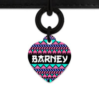 Bailey And Bone Pet ID Tag Retro Shapes Pattern Pet Tag