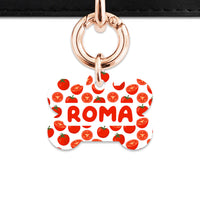 Bailey And Bone Pet ID Tag Tomato Pattern Pet Tag
