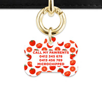 Bailey And Bone Pet ID Tag Tomato Pattern Pet Tag