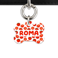Bailey And Bone Pet ID Tag Tomato Pattern Pet Tag