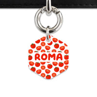 Bailey And Bone Pet ID Tag Tomato Pattern Pet Tag