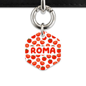 Bailey And Bone Pet ID Tag Tomato Pattern Pet Tag