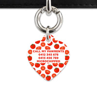 Bailey And Bone Pet ID Tag Tomato Pattern Pet Tag