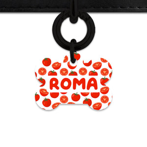 Bailey And Bone Pet ID Tag Tomato Pattern Pet Tag