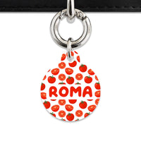Bailey And Bone Pet ID Tag Tomato Pattern Pet Tag