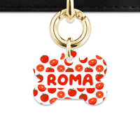 Bailey And Bone Pet ID Tag Tomato Pattern Pet Tag