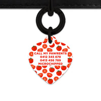 Bailey And Bone Pet ID Tag Tomato Pattern Pet Tag