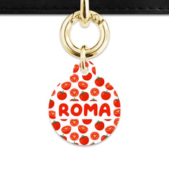 Tomato Pattern Pet ID Tag