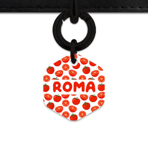 Bailey And Bone Pet ID Tag Tomato Pattern Pet Tag