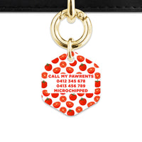 Bailey And Bone Pet ID Tag Tomato Pattern Pet Tag