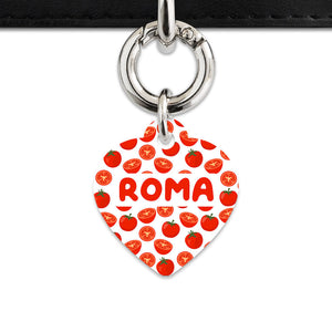 Bailey And Bone Pet ID Tag Tomato Pattern Pet Tag