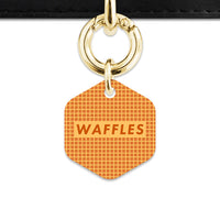 Bailey And Bone Pet ID Tag Waffles Pattern Pet Tag
