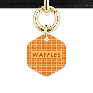Bailey And Bone Pet ID Tag Waffles Pattern Pet Tag