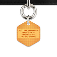 Bailey And Bone Pet ID Tag Waffles Pattern Pet Tag