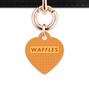 Bailey And Bone Pet ID Tag Waffles Pattern Pet Tag