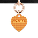 Bailey And Bone Pet ID Tag Waffles Pattern Pet Tag
